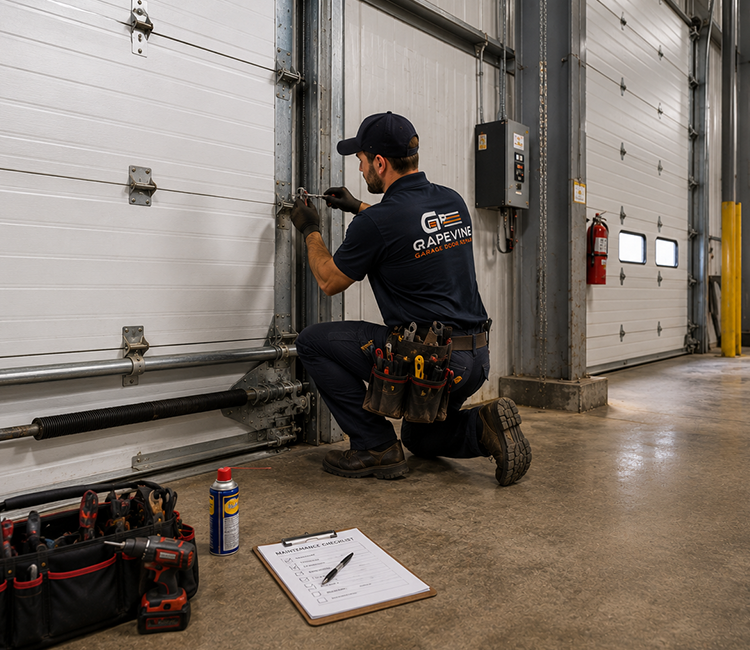 Commercial garage door maintenance in Grapevine TX