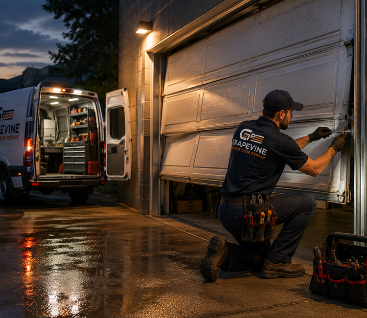 Residential garage door repair in Grapevine TX