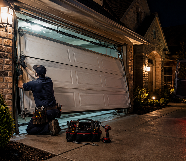 Residential garage door installation in Grapevine TX