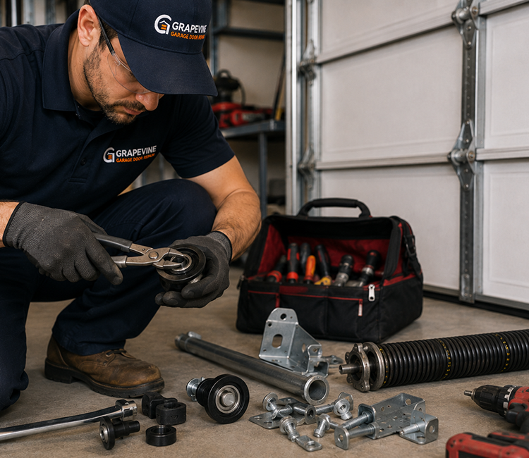 Garage door parts repair in Grapevine TX
