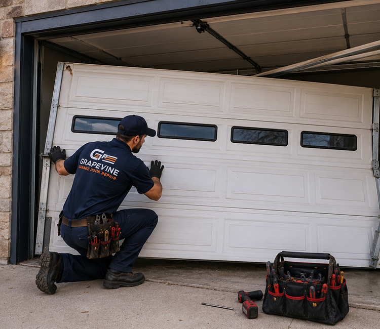 Residential garage door replacement in Grapevine TX