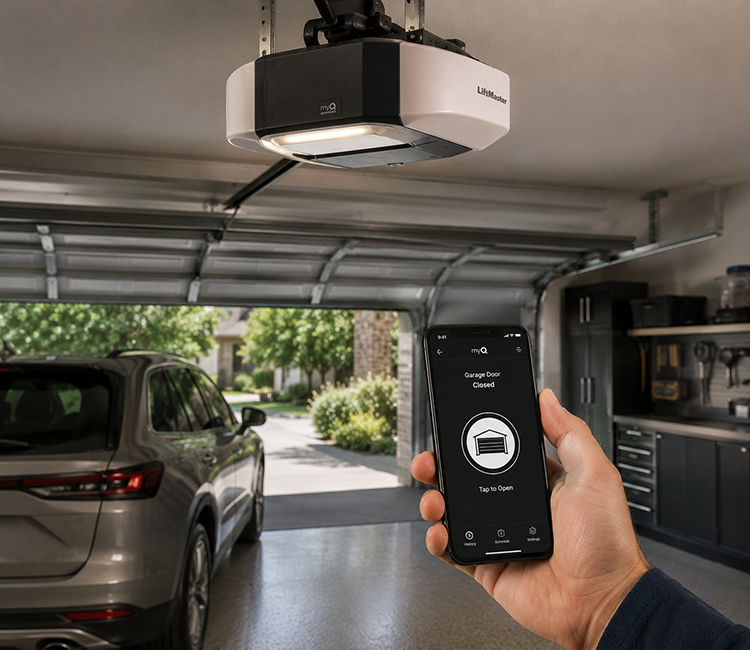 Smart garage door opener upgrade in Grapevine TX
